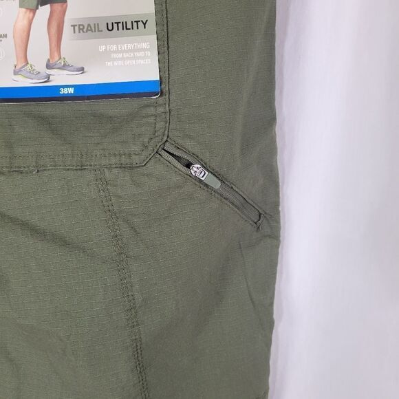 WP Weatherproof Alpine Olive Stretch Trail Utility Shorts Waist Size 40 - Picture 4 of 7